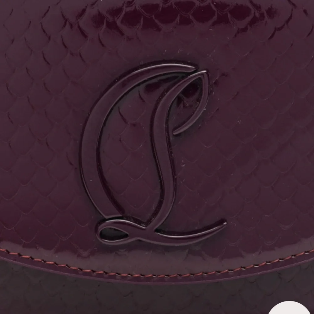 Christian Louboutin Rich Burgundy Clutch/ wallet on chain - Picture 4 of 6